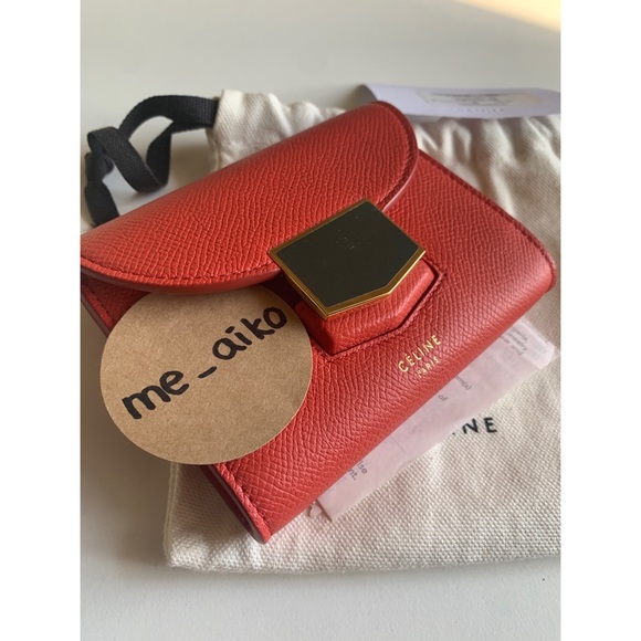 NWT Celine Trotteur  Red Wallet Card Holder - Picture 12 of 13